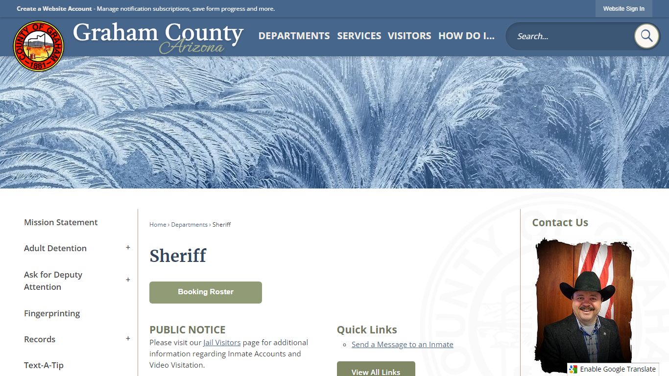 Sheriff | Graham County, AZ
